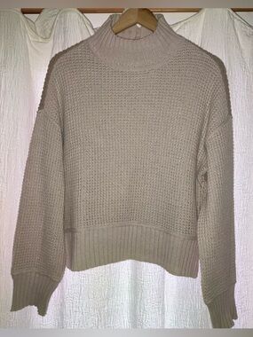 Vintage Havana Taupe Cowl-Neck Knit Sweater